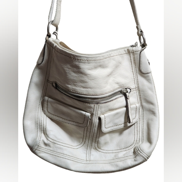 Fossil Handbags - Fossil offwhite leather shoulder bag color off white